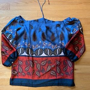 LOFT OFF THE SHOULDER BLOUSE NWOT